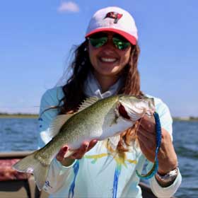 woman fishing 