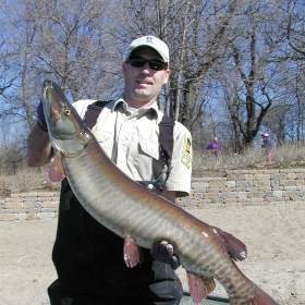 angler fishing in the heart of Minnesota’s Metro area 