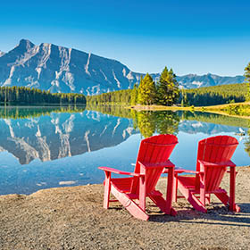 lake in the mountains 