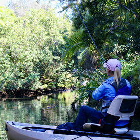 kayak fishing camping