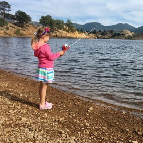 jeremy climer taking his daughter fishing