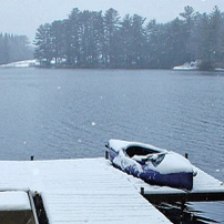 boating in the winter 