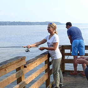 urban lake fishing 