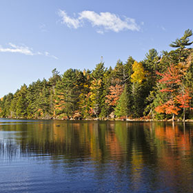 national park in the fall water