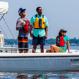 People on boat