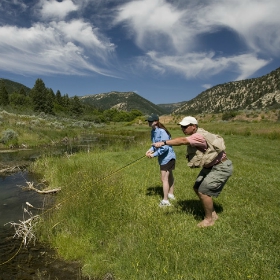 women fishing