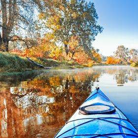 kayaking in the fall