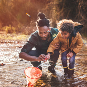 teaching kids to fish