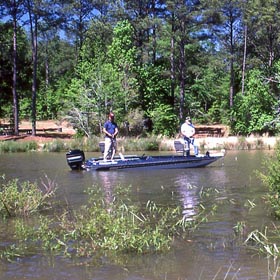 fishing in mud water