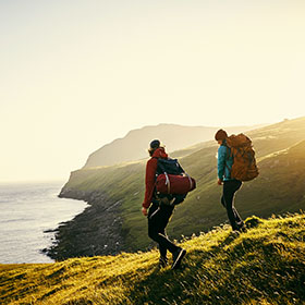 hiking in nature 