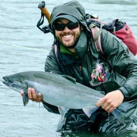 Angler holding his catch