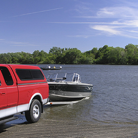 how to launch a boat from a trailer